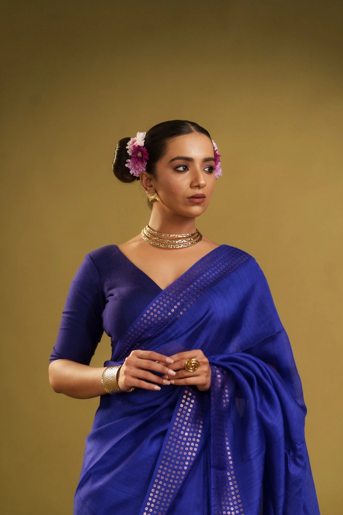 Blue Sundari Saree - Eternity by Sakshi