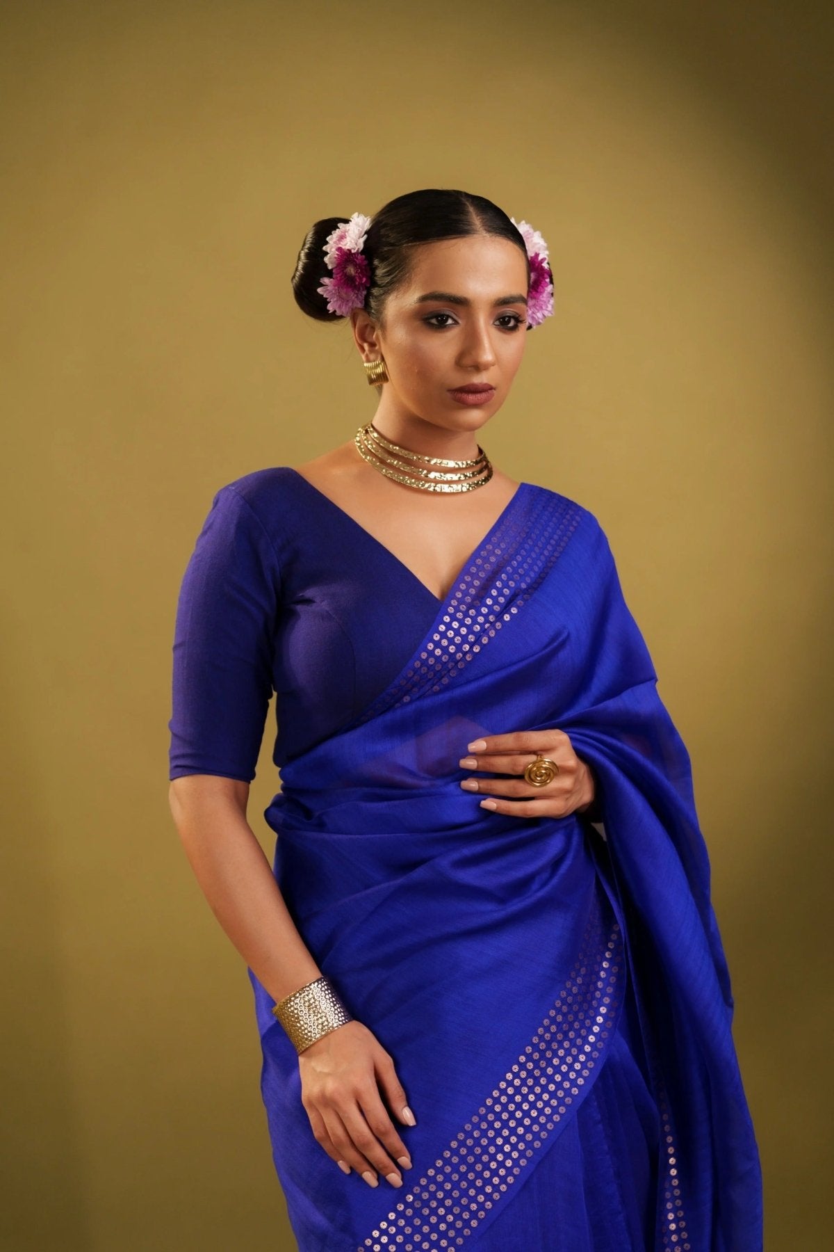 Blue Sundari Saree - Eternity by Sakshi