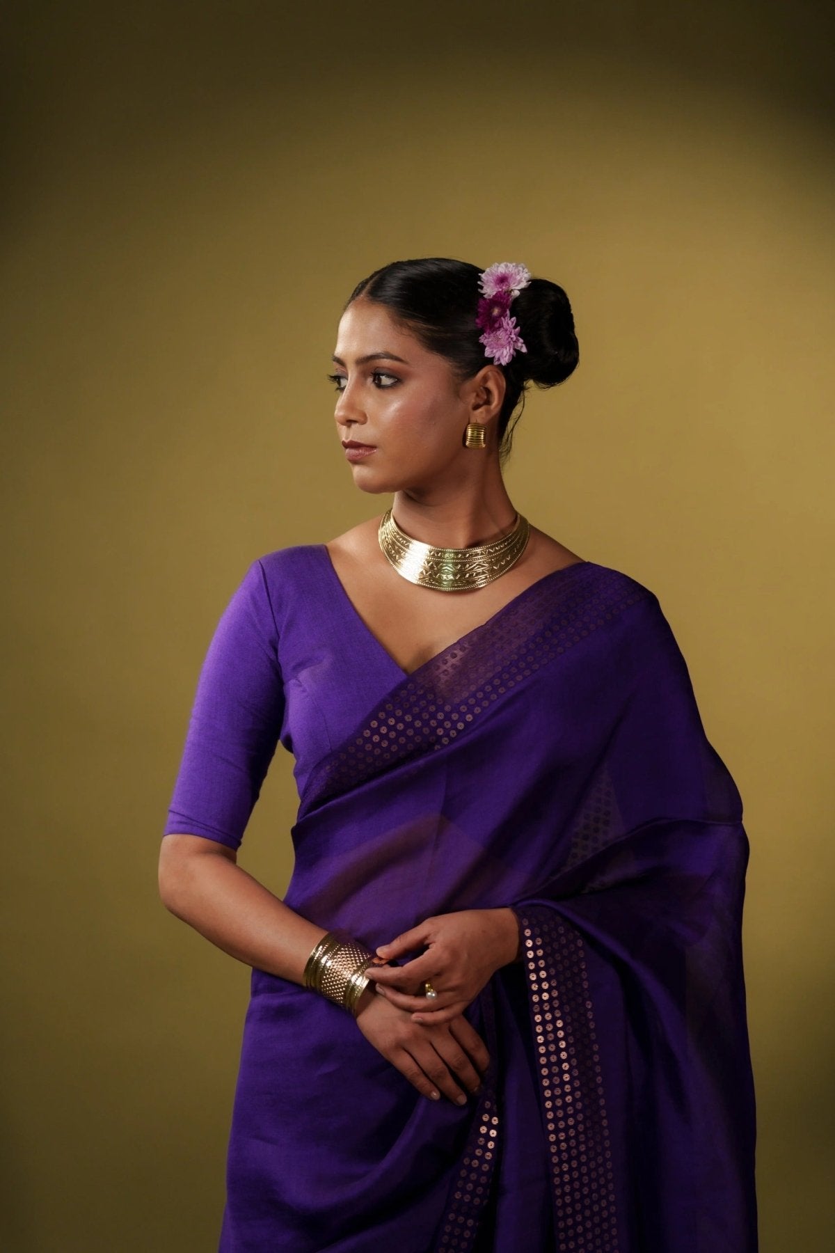Purple Sundari Saree - Eternity by Sakshi