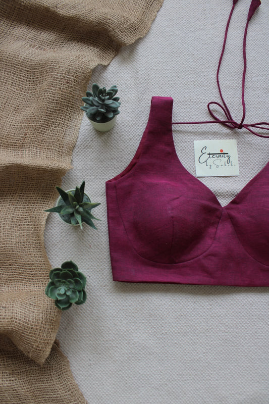 Rosy Pink Madhubala Blouse - Eternity by Sakshi