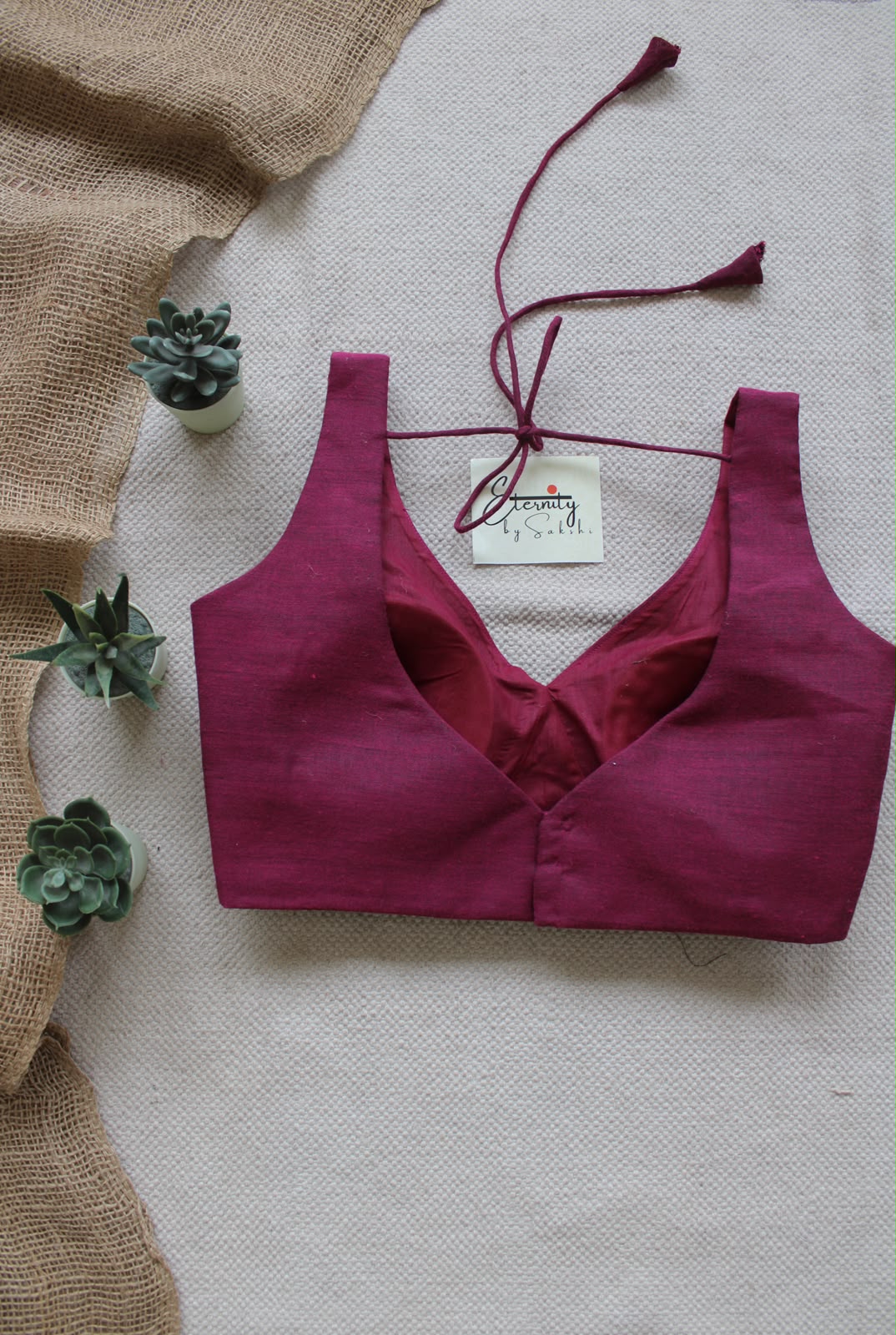 Rosy Pink Madhubala Blouse - Eternity by Sakshi