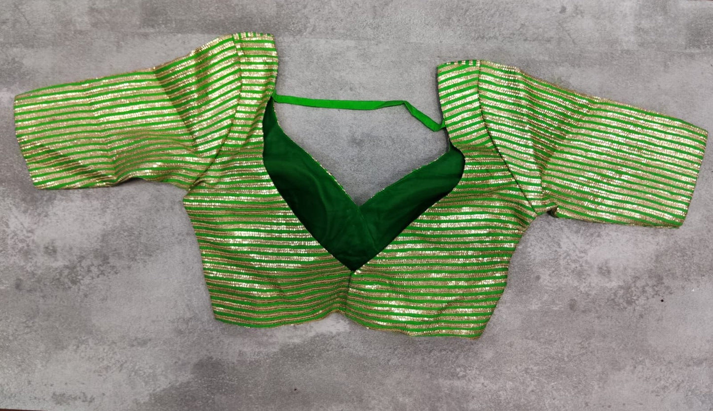 Green Chakori Garage Blouse