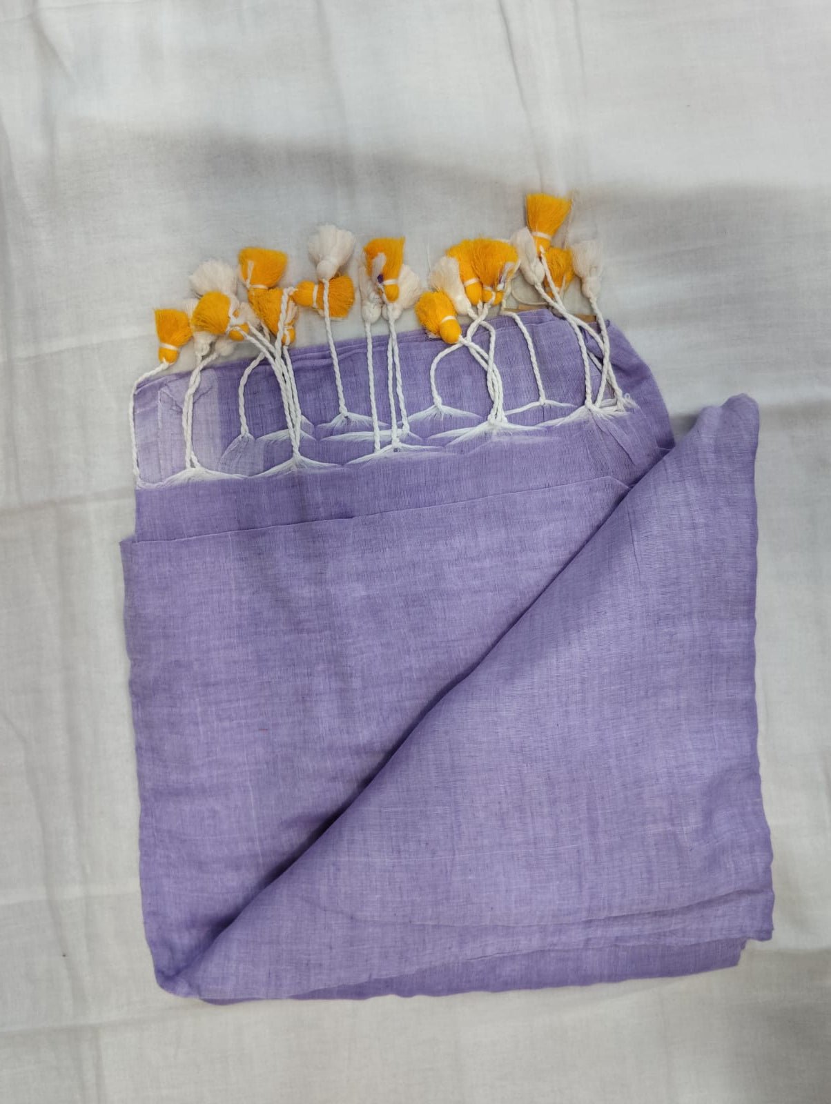 Purple Mul Cotton Garage Saree - Eternity by Sakshi