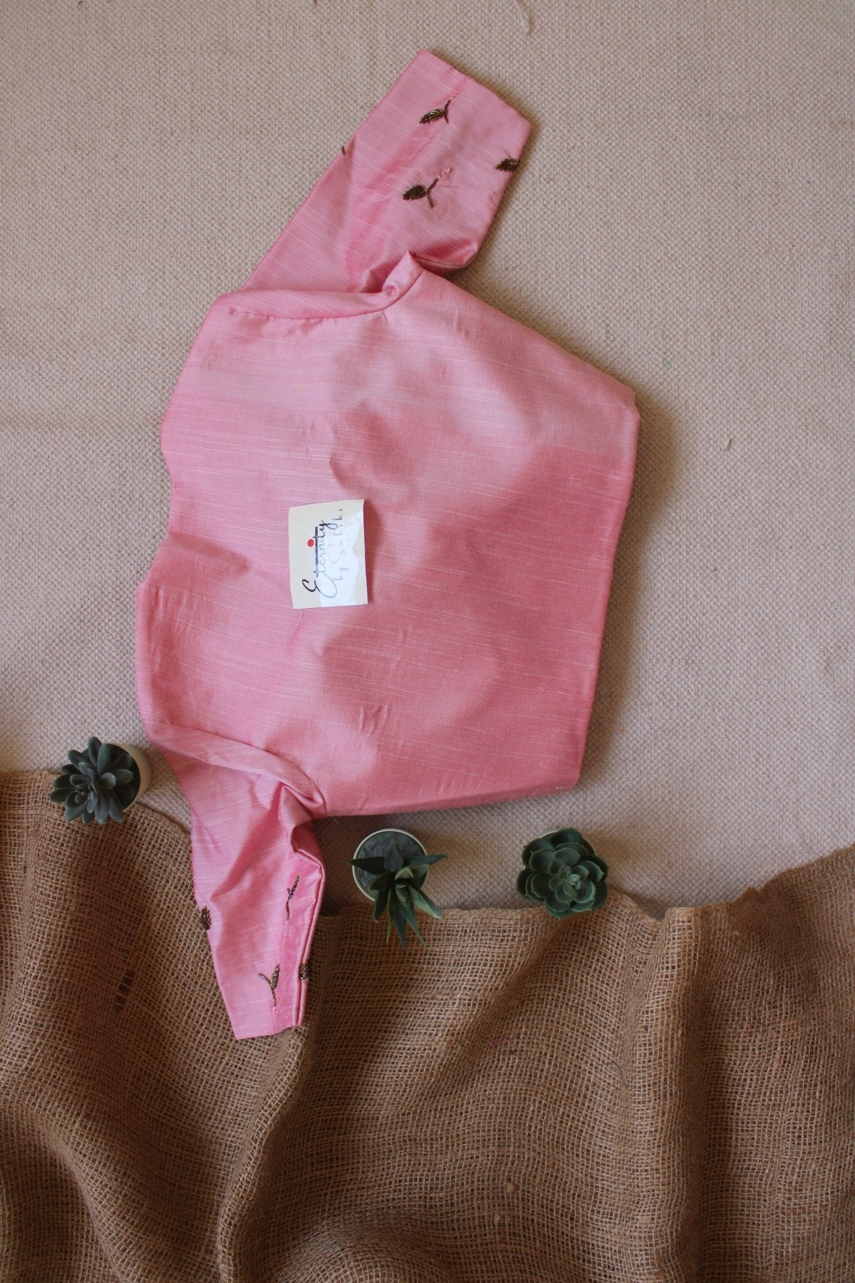 Baby Pink Handwork Blouse - Eternity by Sakshi