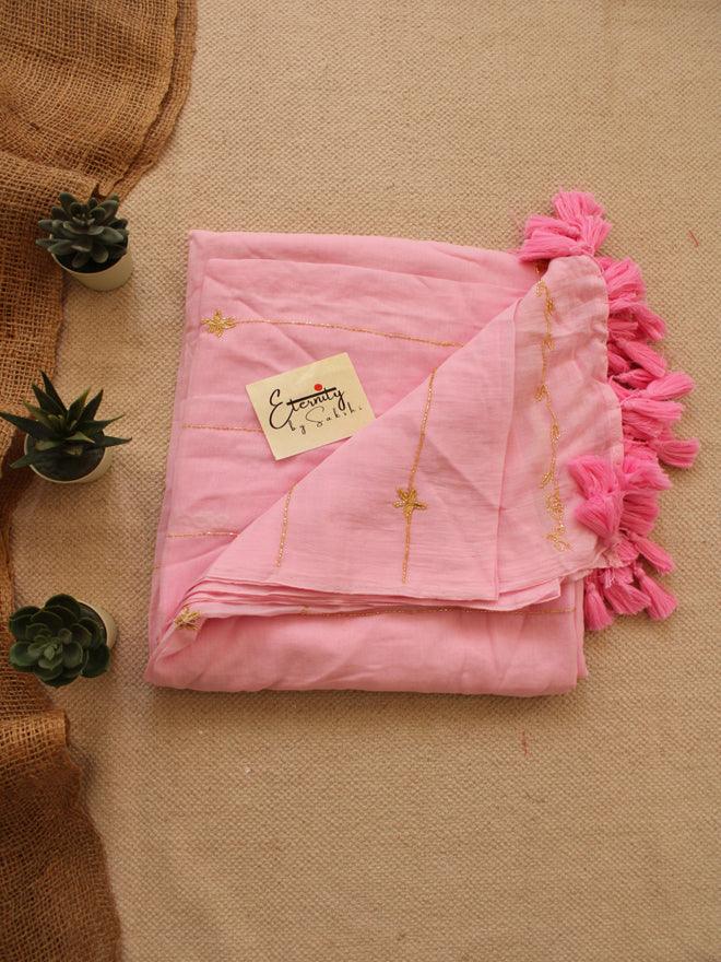 Baby Pink Noor Saree - Eternity by Sakshi