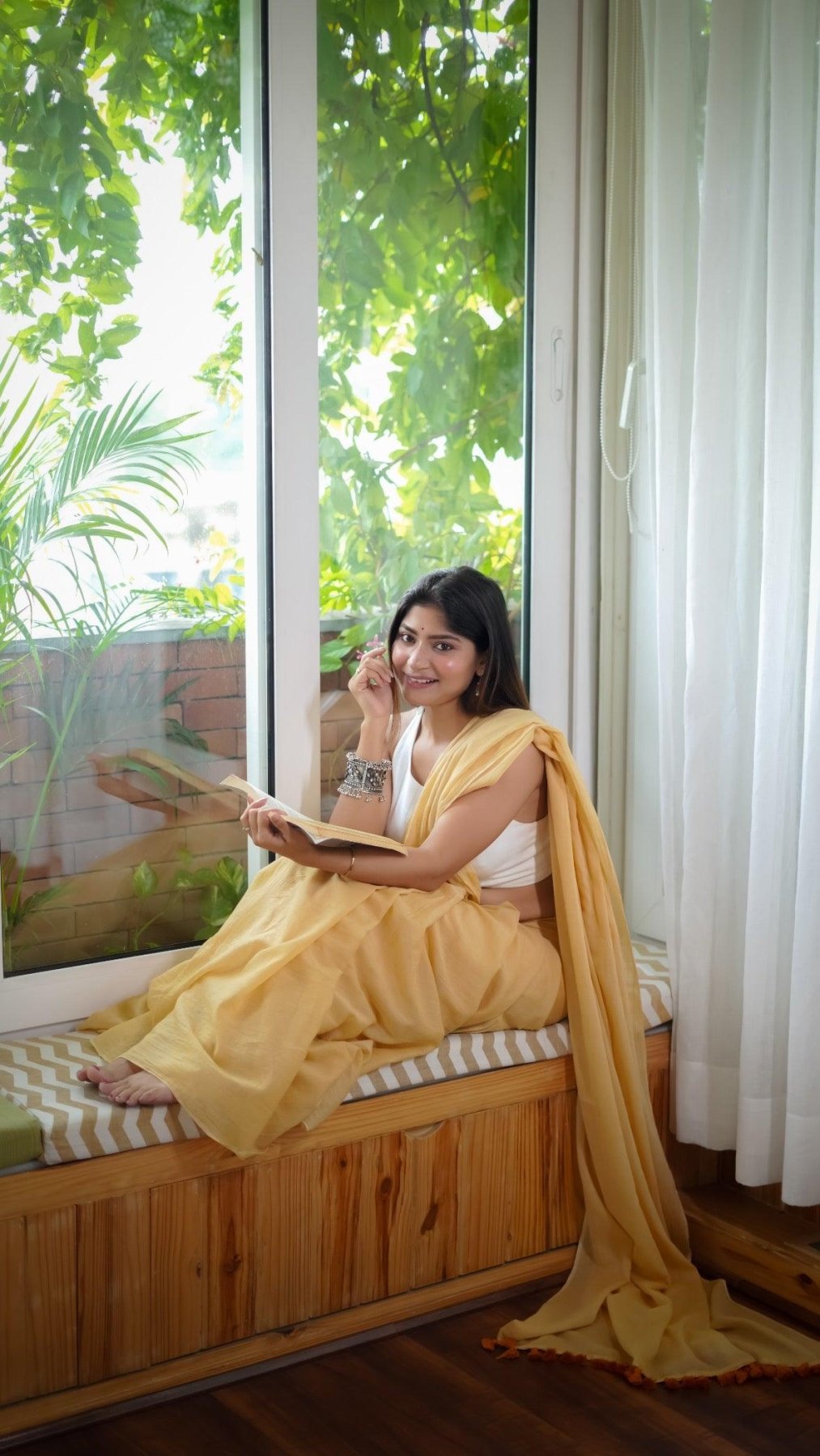 BADAM KULFI BREEZY SAREE - Eternity by Sakshi