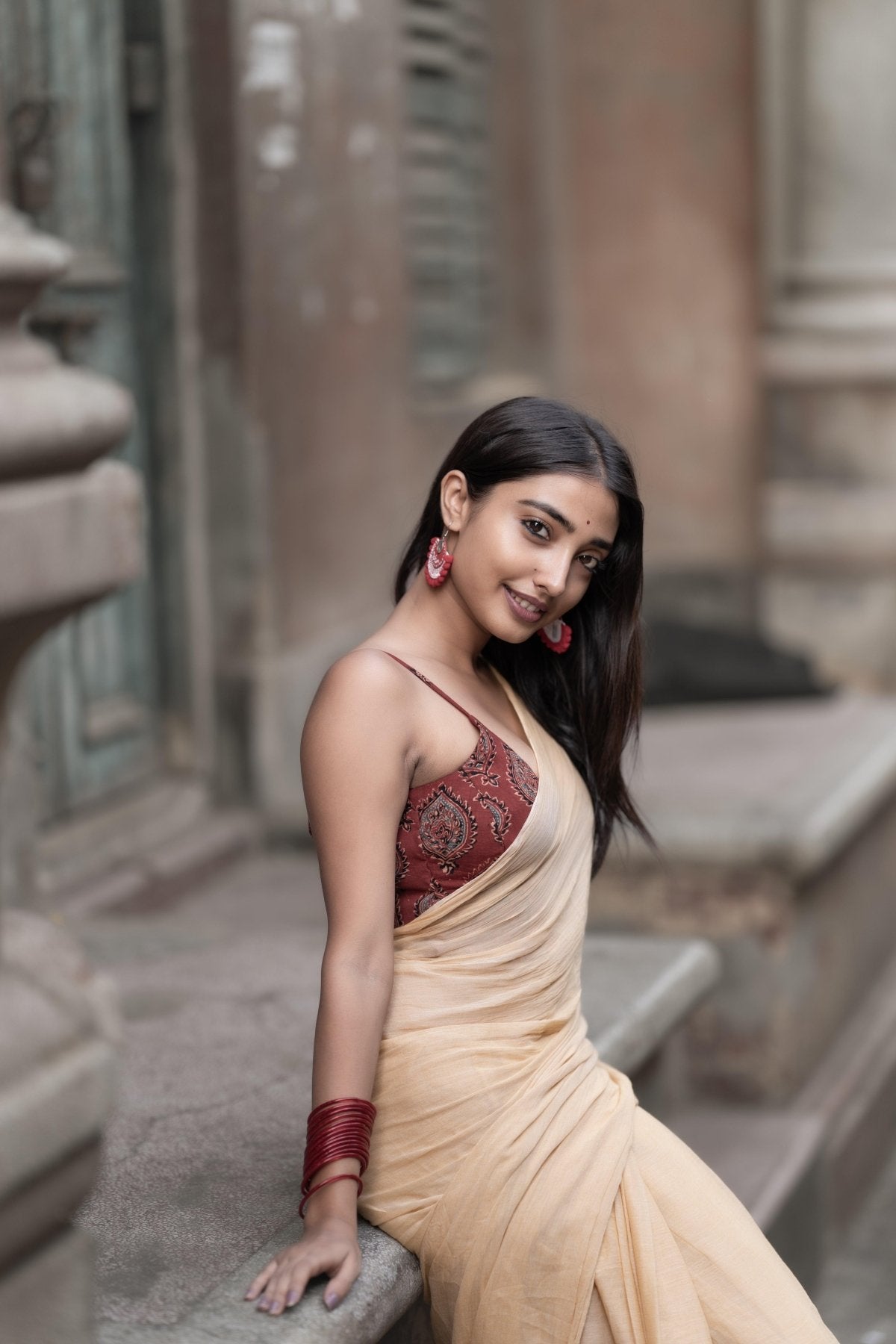BADAM KULFI BREEZY SAREE - Eternity by Sakshi