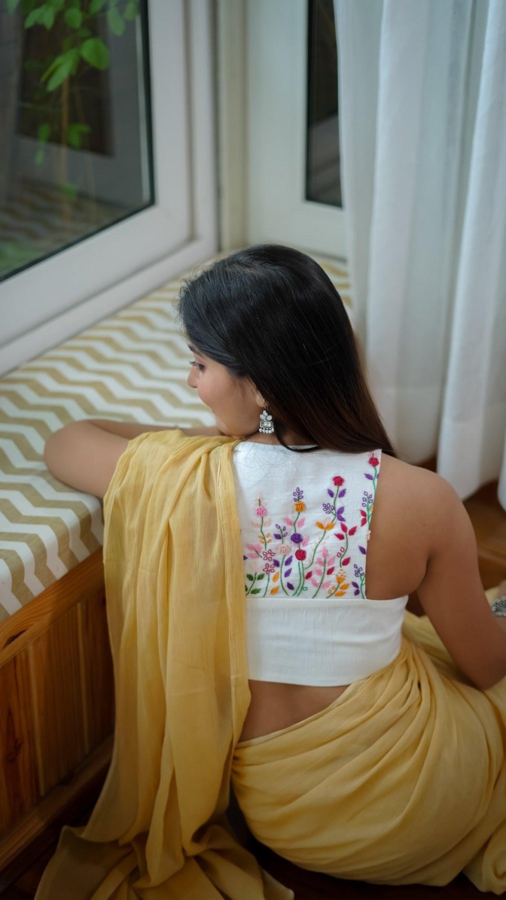 BADAM KULFI BREEZY SAREE - Eternity by Sakshi