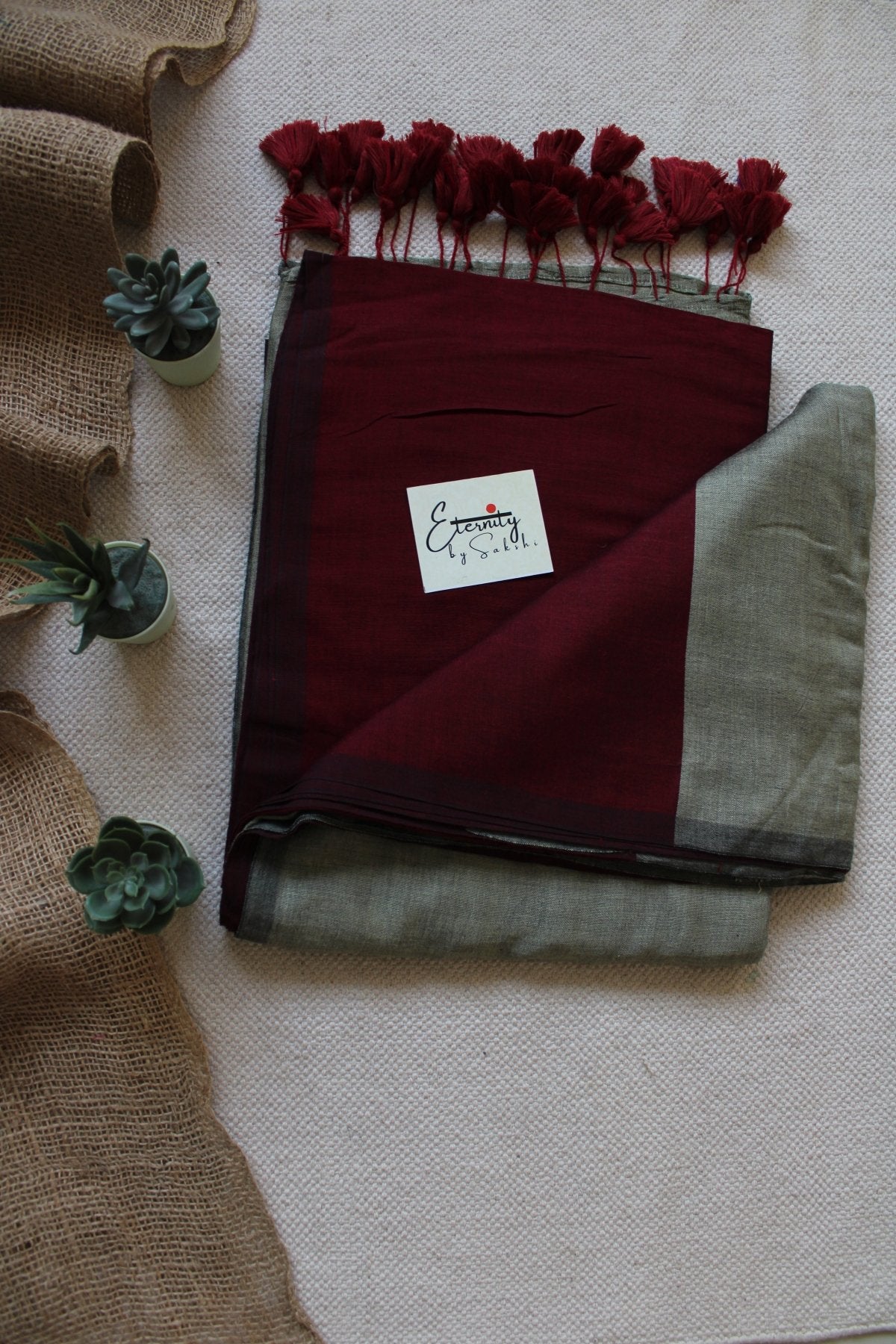 Beet Office saree - Eternity by Sakshi