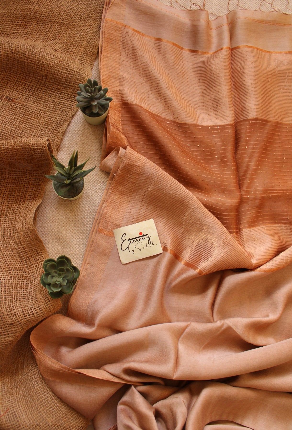 Beige Raga Resham Saree - Eternity by Sakshi
