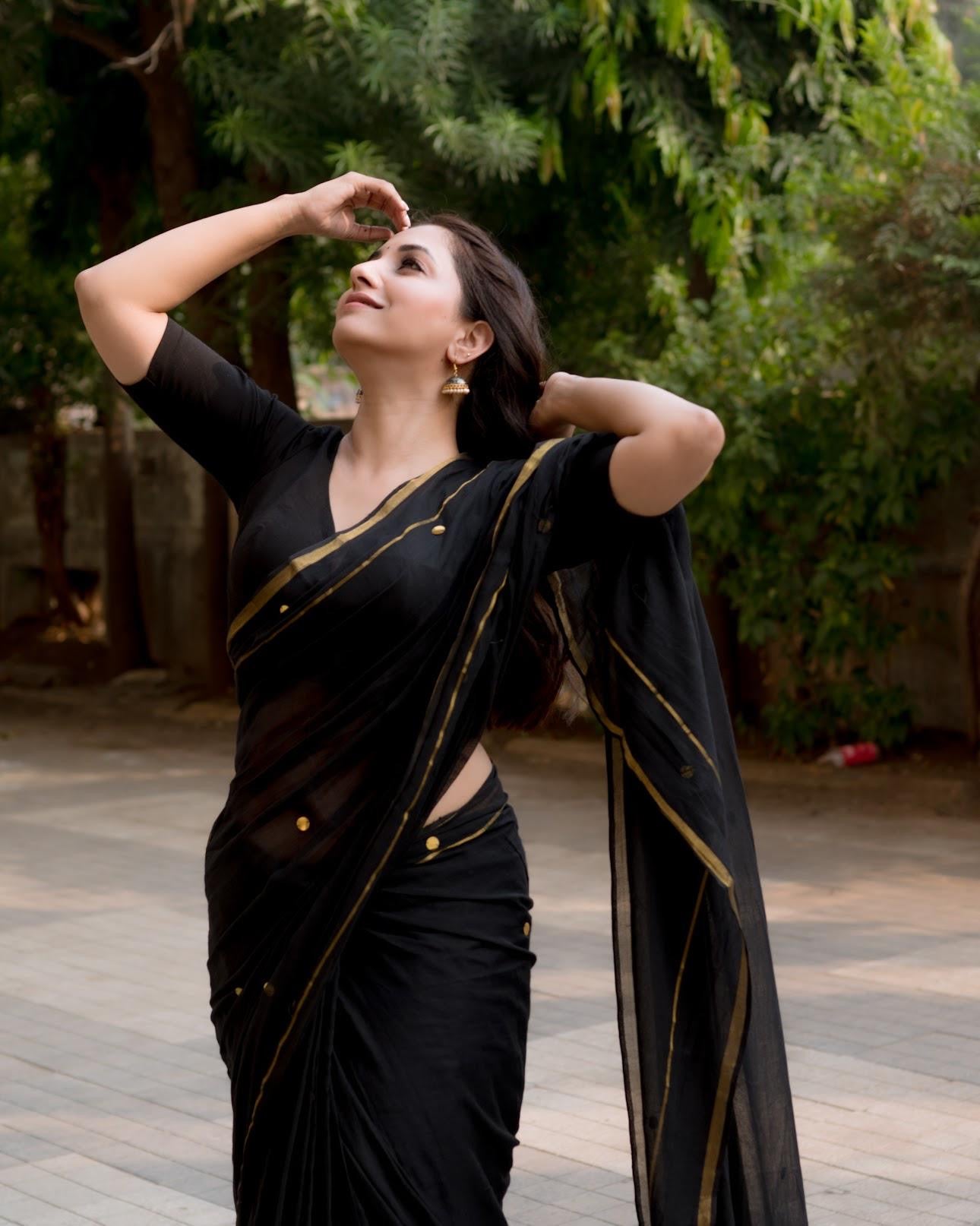 Black Bling Saree - Eternity by Sakshi