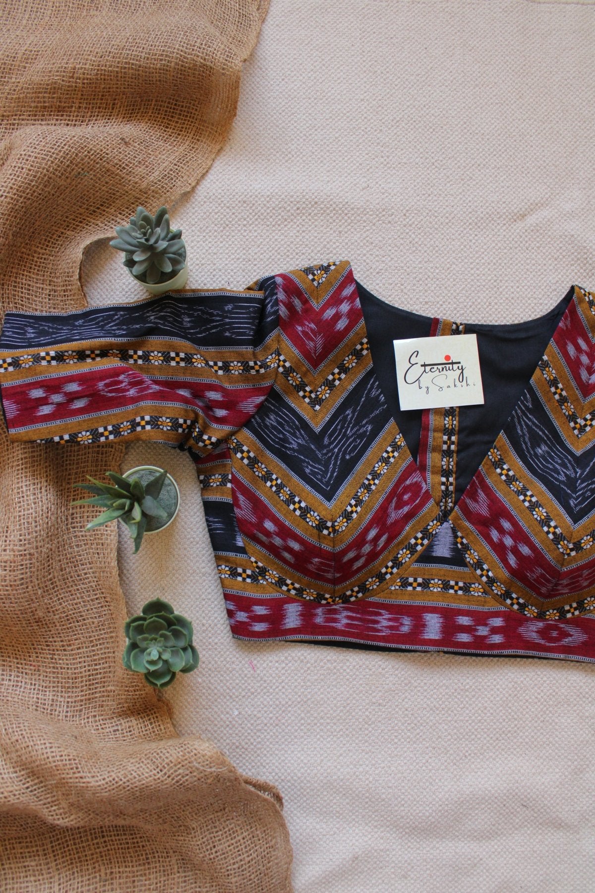 Black Coral Blouse - Eternity by Sakshi