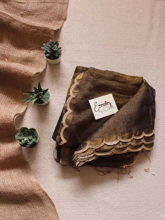 Black Jug Mug Saree - Eternity by Sakshi