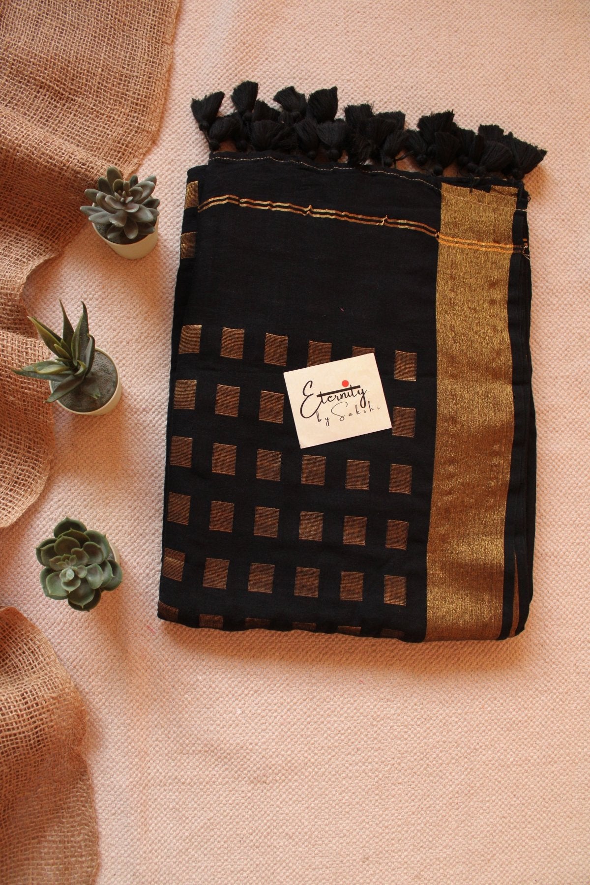 Black Meher Saree - Eternity by Sakshi