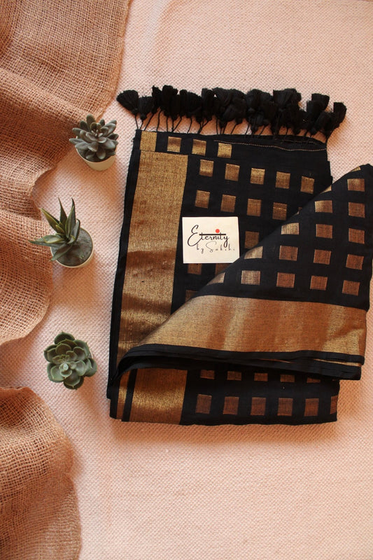 Black Meher Saree - Eternity by Sakshi