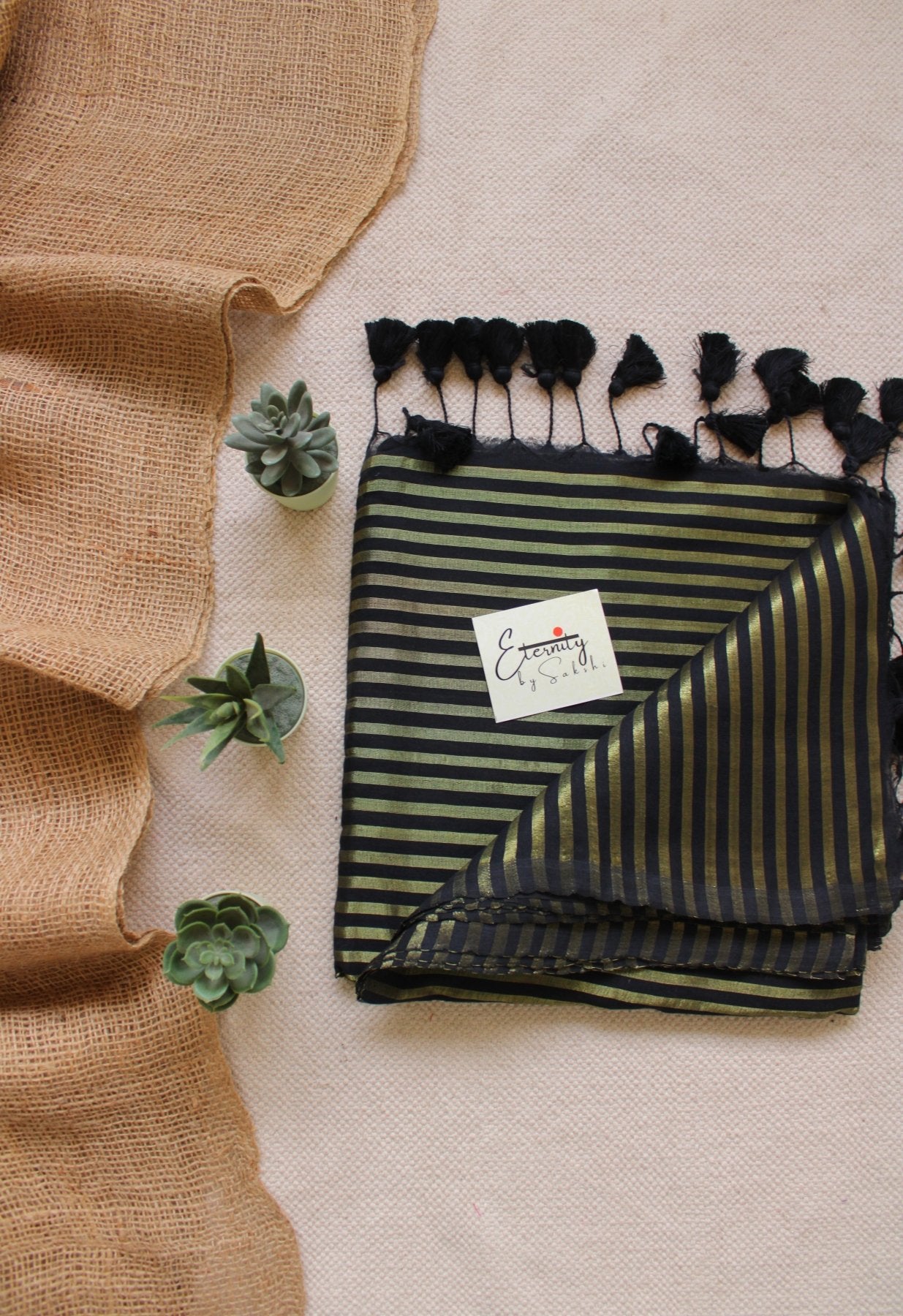 Black Mohini Saree - Eternity by Sakshi
