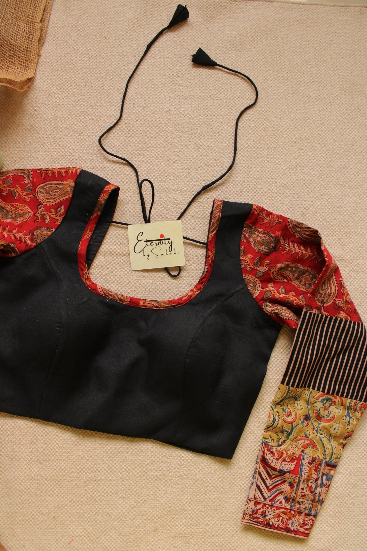 Black Multicolored Blouse - Eternity by Sakshi