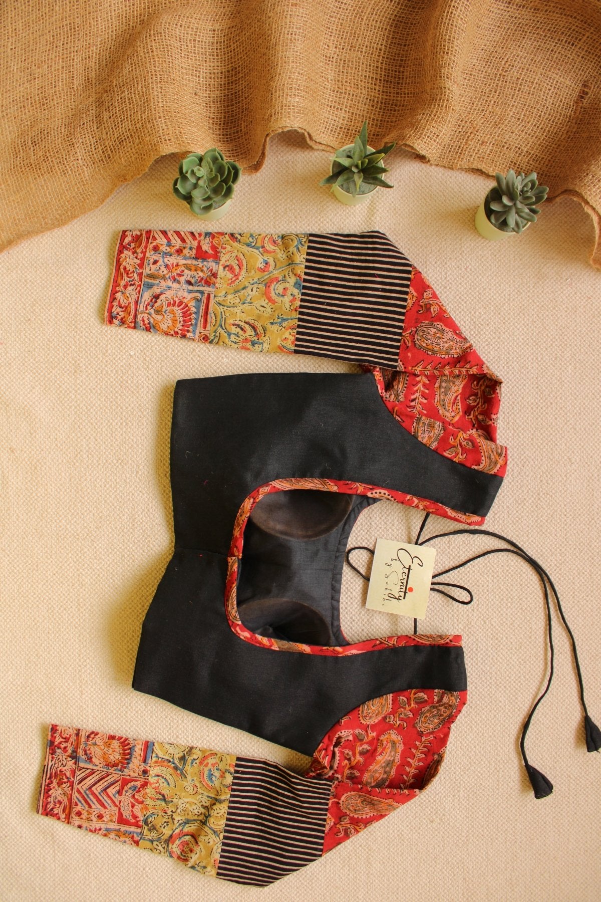 Black Multicolored Blouse - Eternity by Sakshi