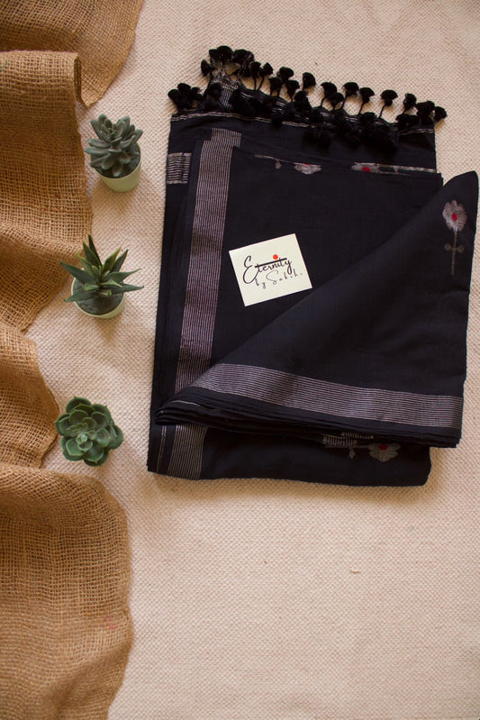 Black Naveli Saree - Eternity by Sakshi