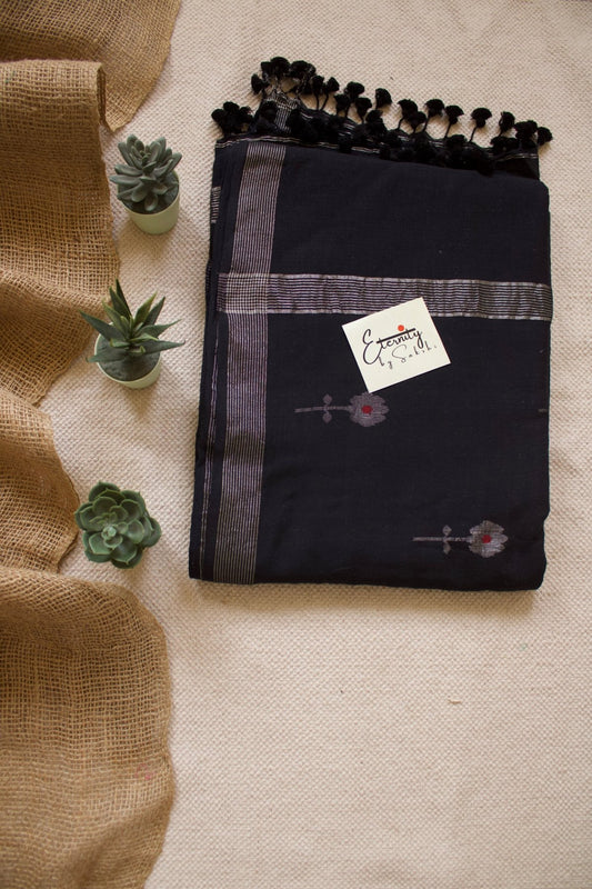 Black Naveli Saree - Eternity by Sakshi