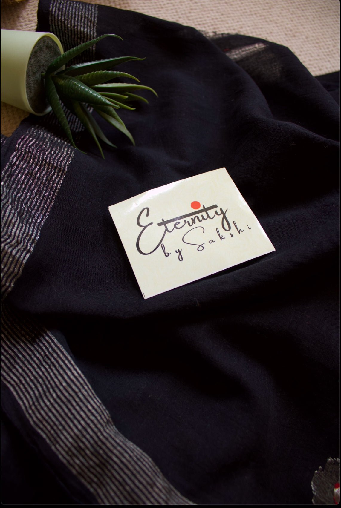 Black Naveli Saree - Eternity by Sakshi