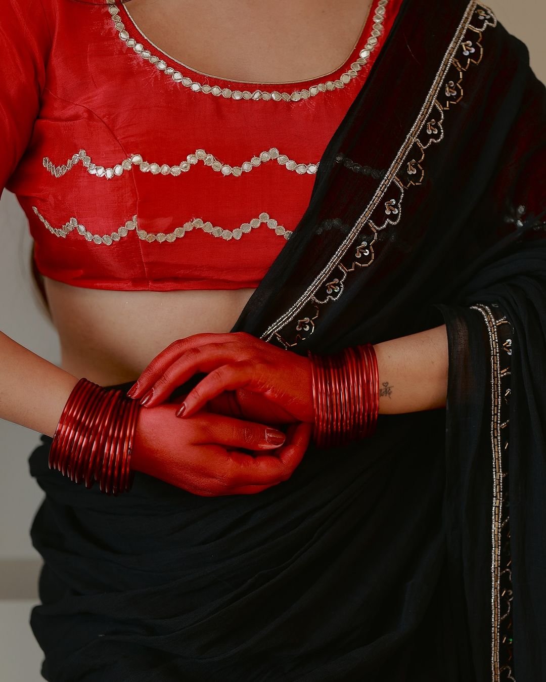 Black Noor Saree - Eternity by Sakshi