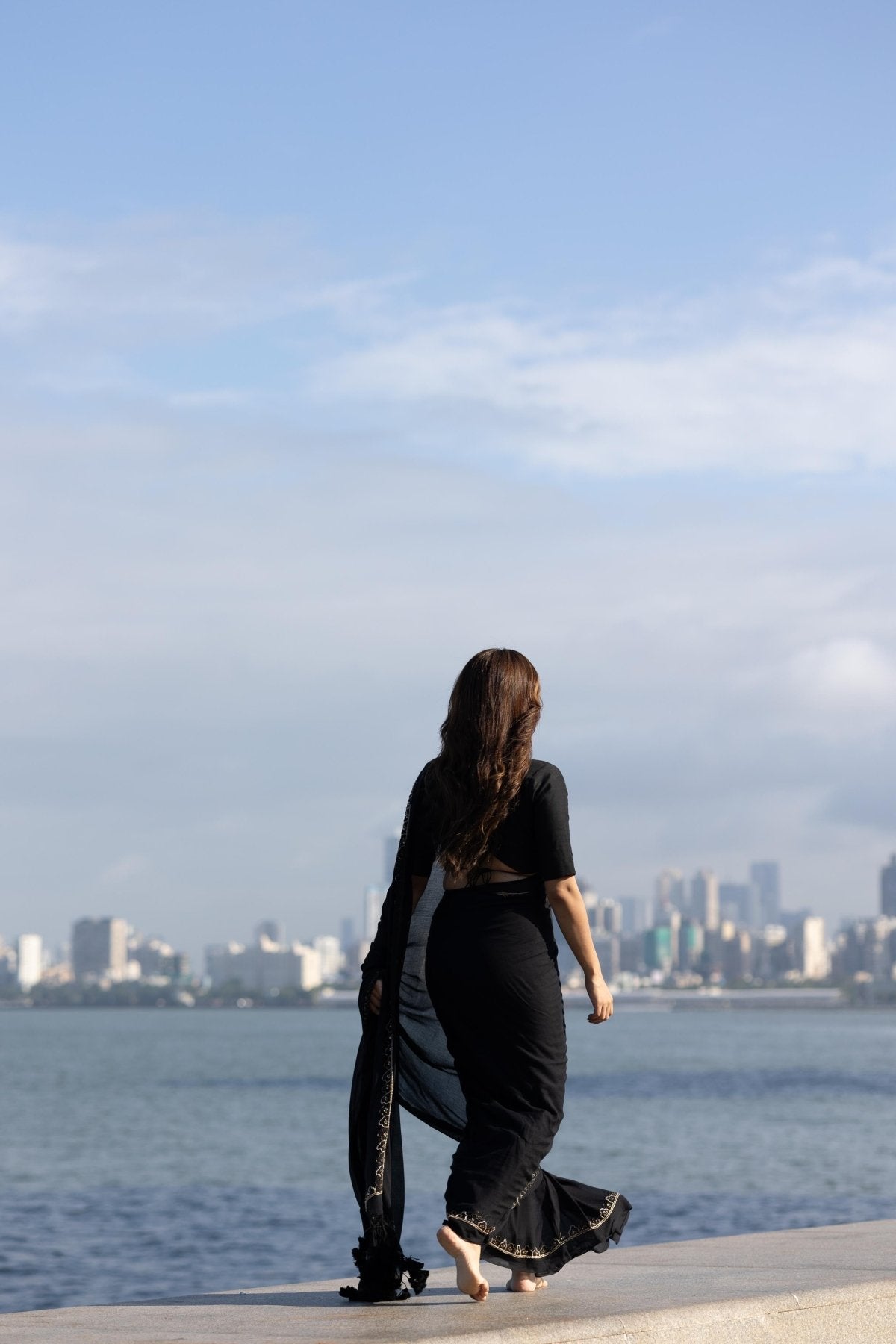 Black Noor Saree - Eternity by Sakshi