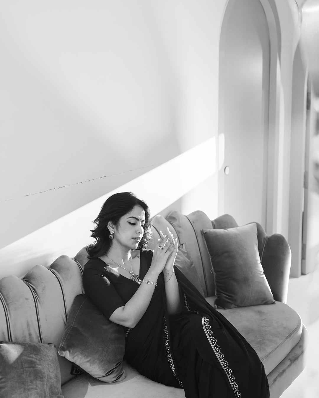 Black Noor Saree - Eternity by Sakshi