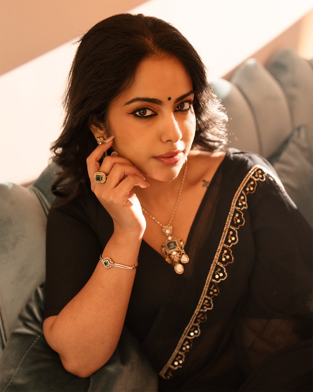 Black Noor Saree - Eternity by Sakshi