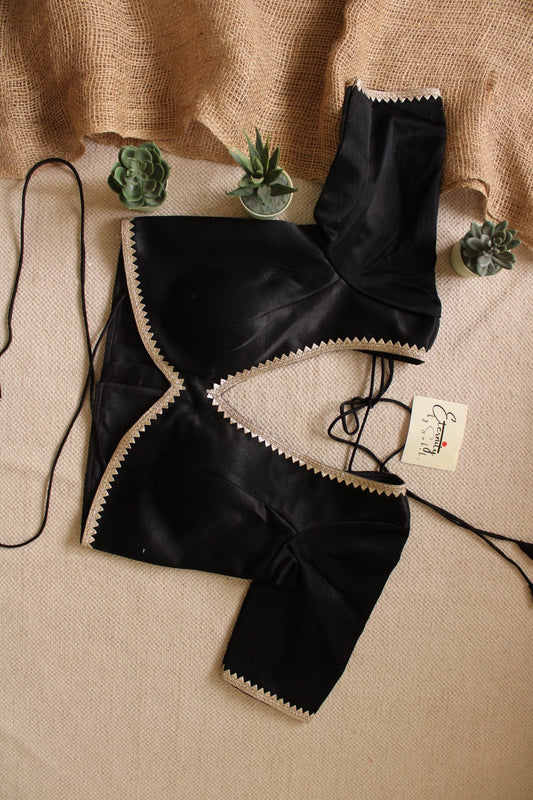 Black Radhika Blouse - Eternity by Sakshi