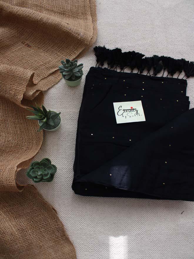 Black Tara Saree - Eternity by Sakshi