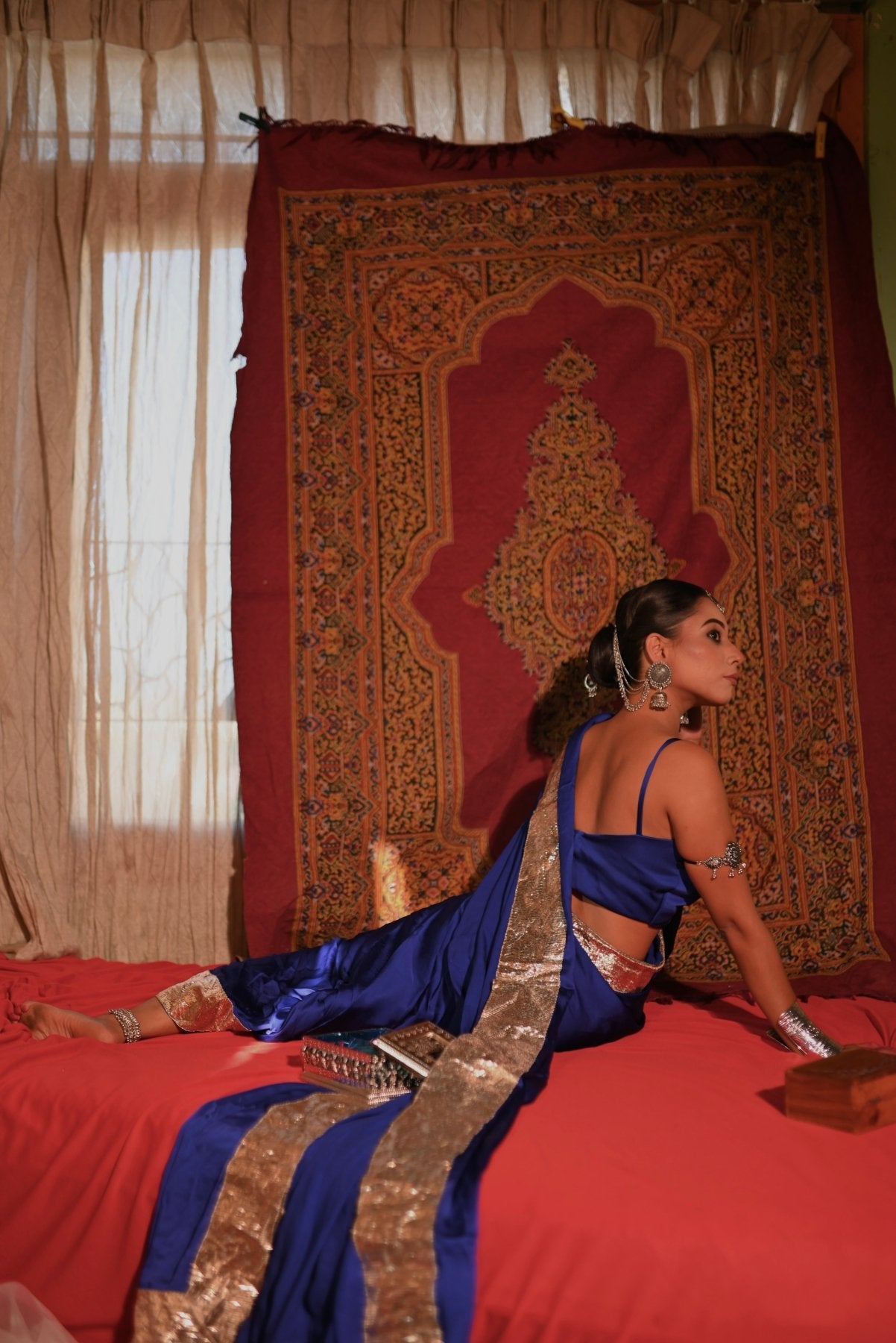 Blue Hoor Saree - Eternity by Sakshi