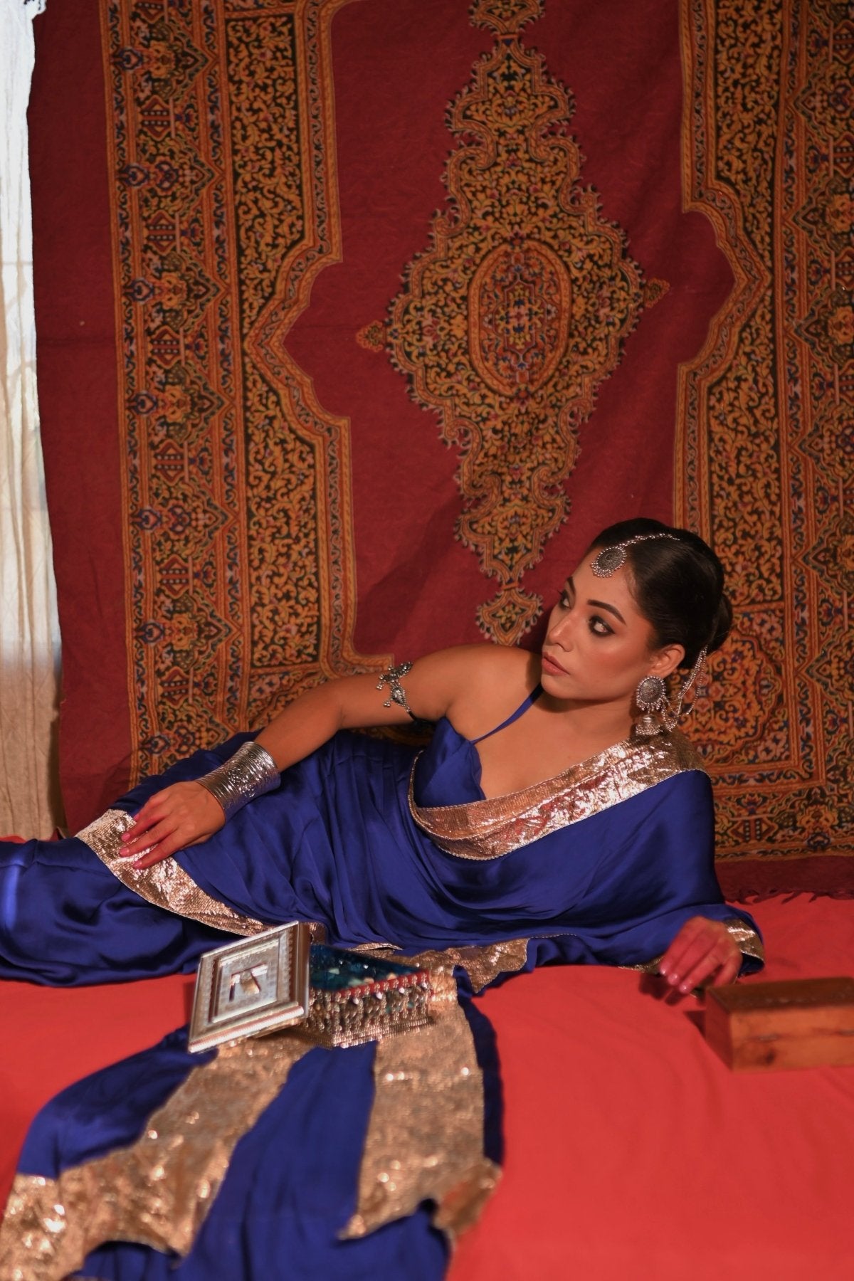 Blue Hoor Saree - Eternity by Sakshi