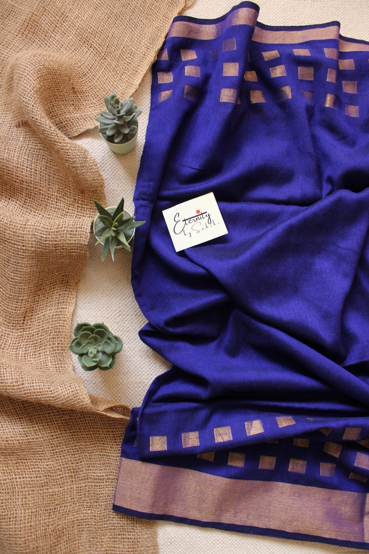 Blue Meher Saree - Eternity by Sakshi