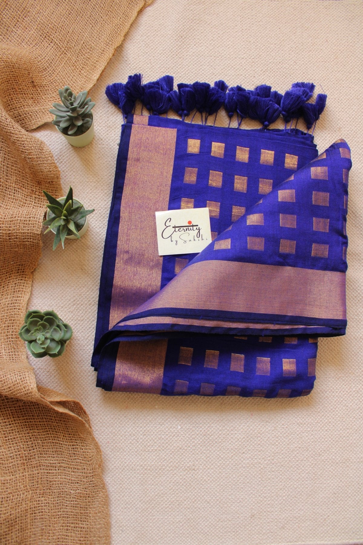 Blue Meher Saree - Eternity by Sakshi