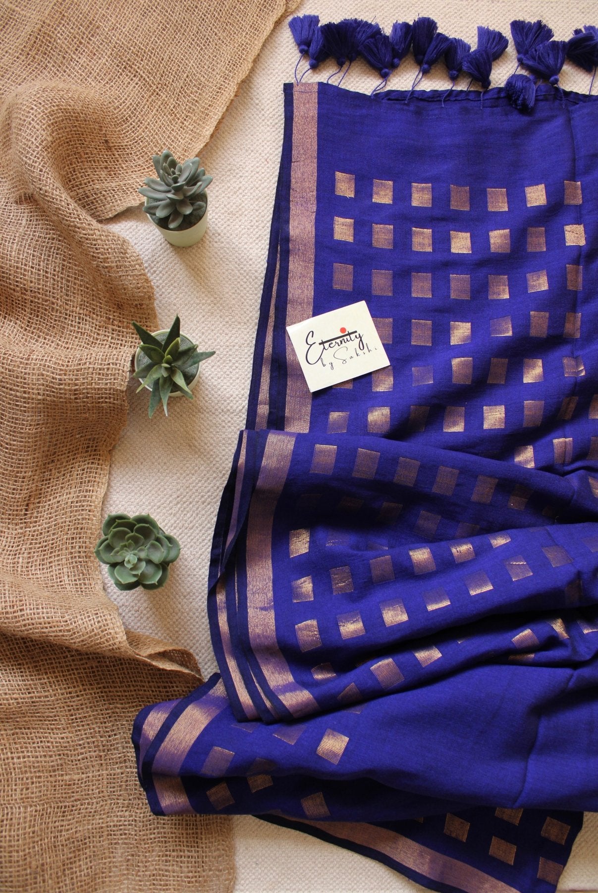 Blue Meher Saree - Eternity by Sakshi