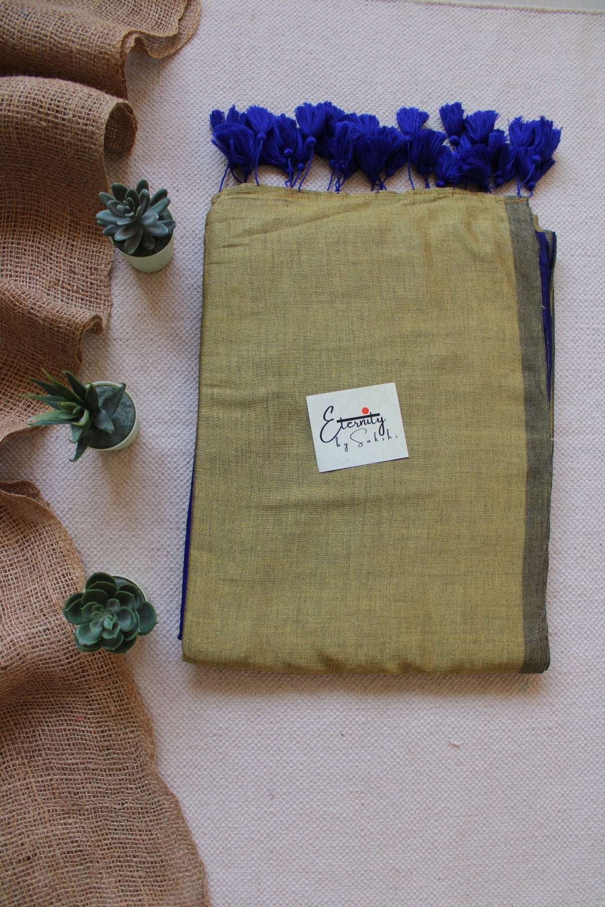 Blue Office saree - Eternity by Sakshi