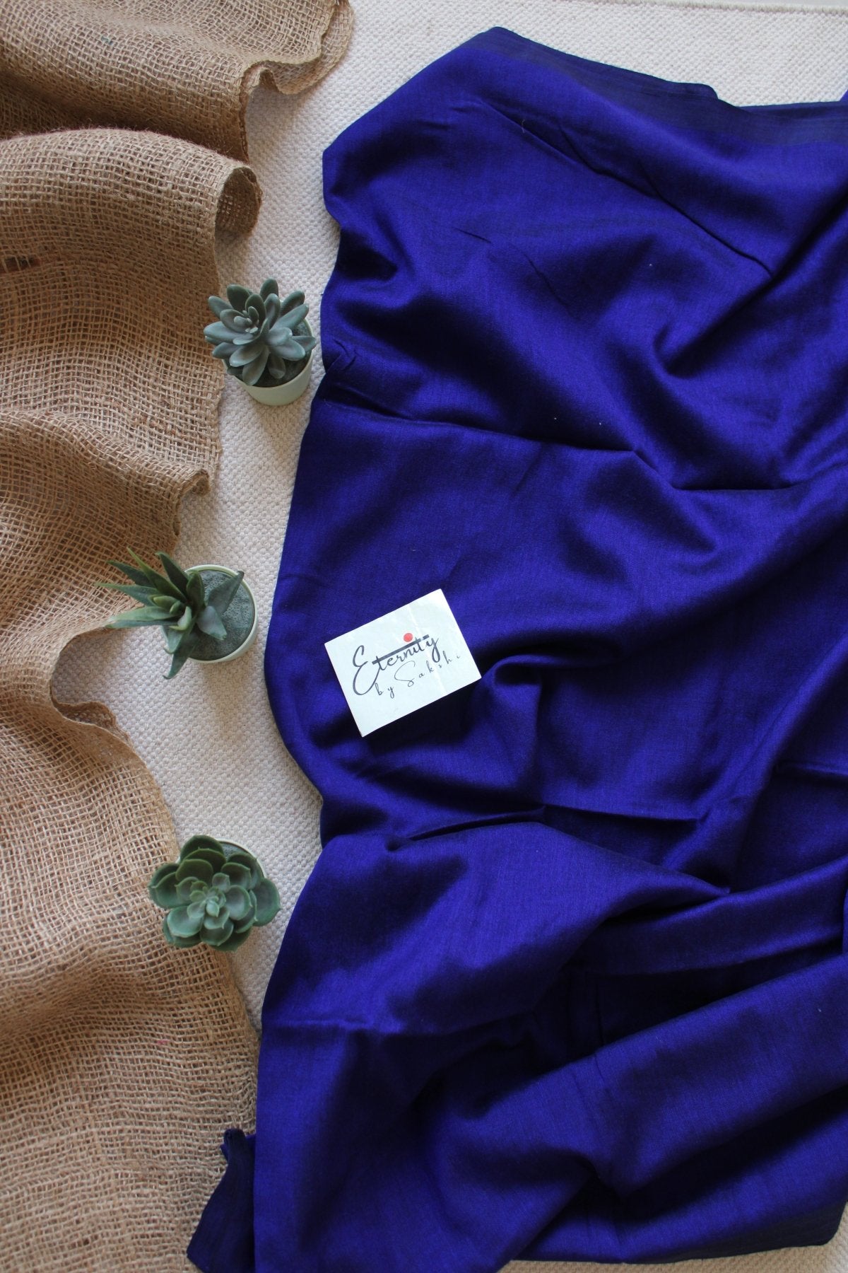 Blue Office saree - Eternity by Sakshi