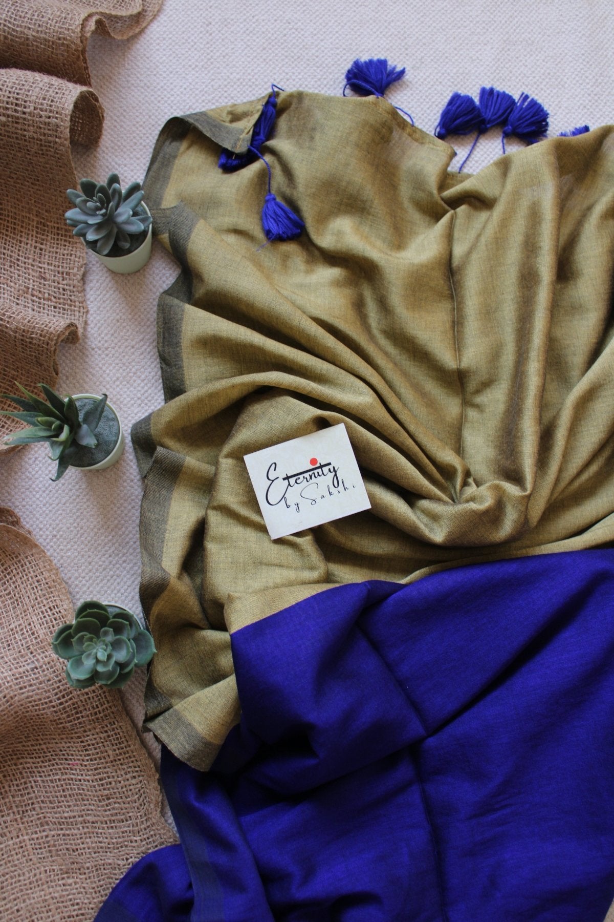 Blue Office saree - Eternity by Sakshi