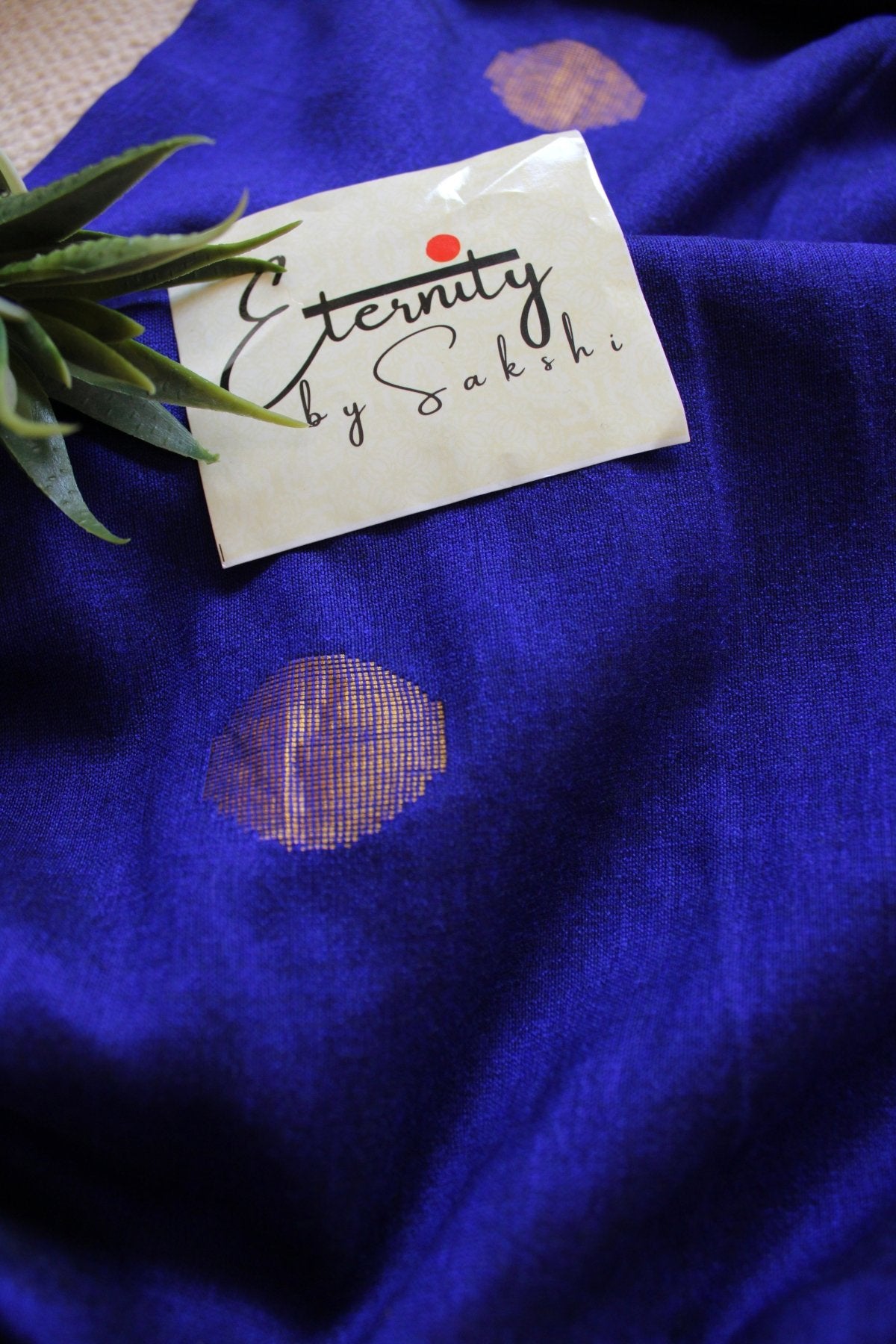 Blue Polka Saree - Eternity by Sakshi