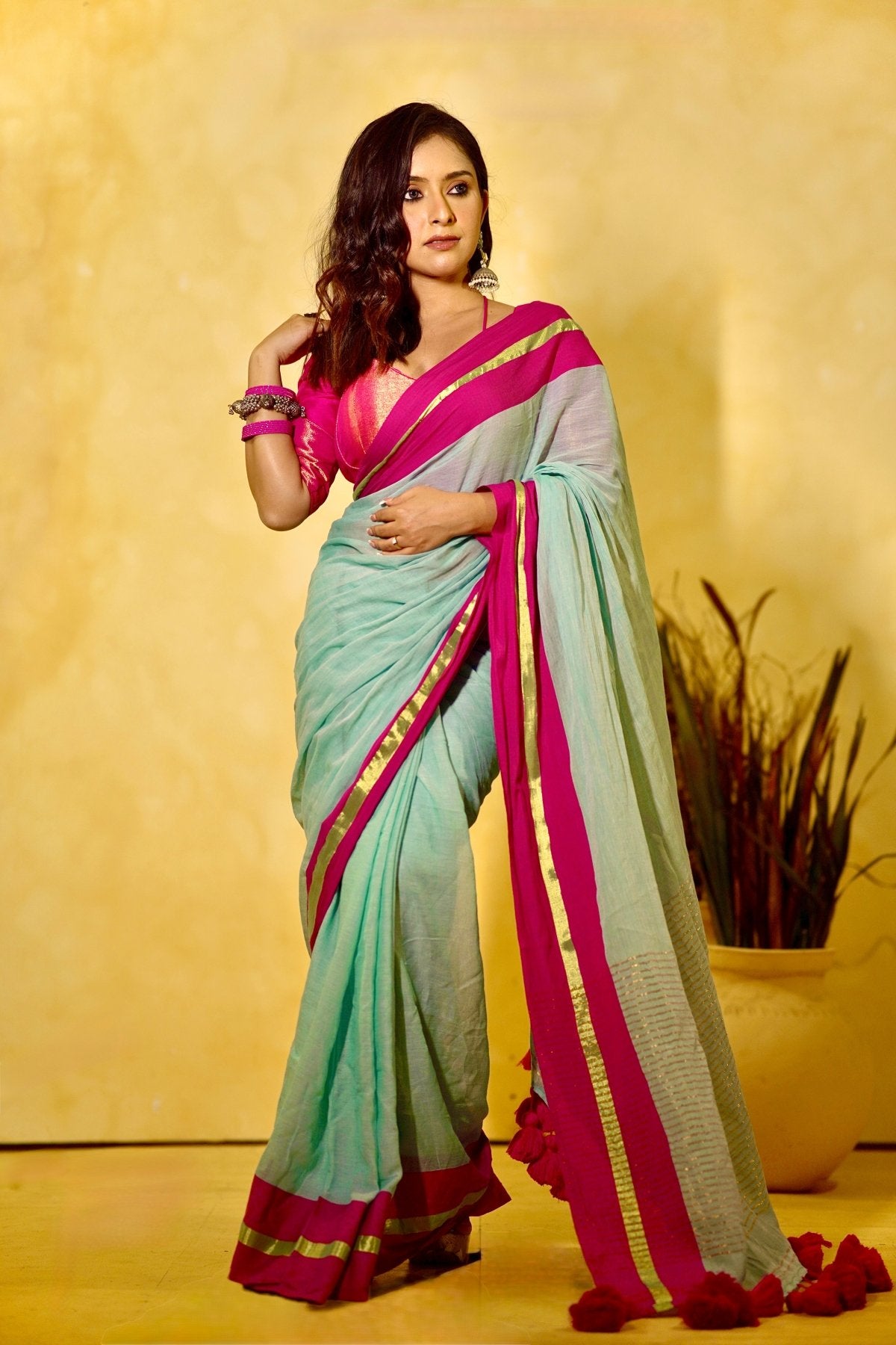 Blue Rang Saree - Eternity by Sakshi