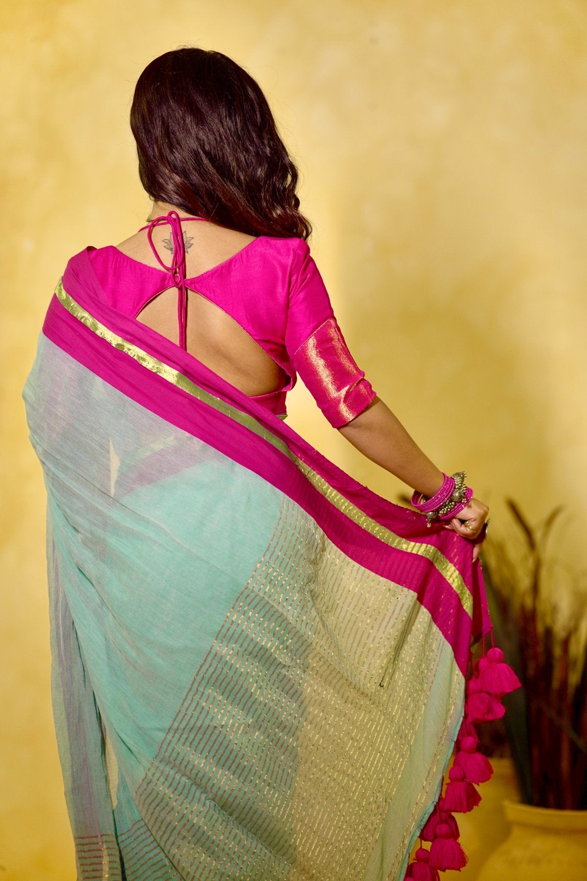 Blue Rang Saree - Eternity by Sakshi