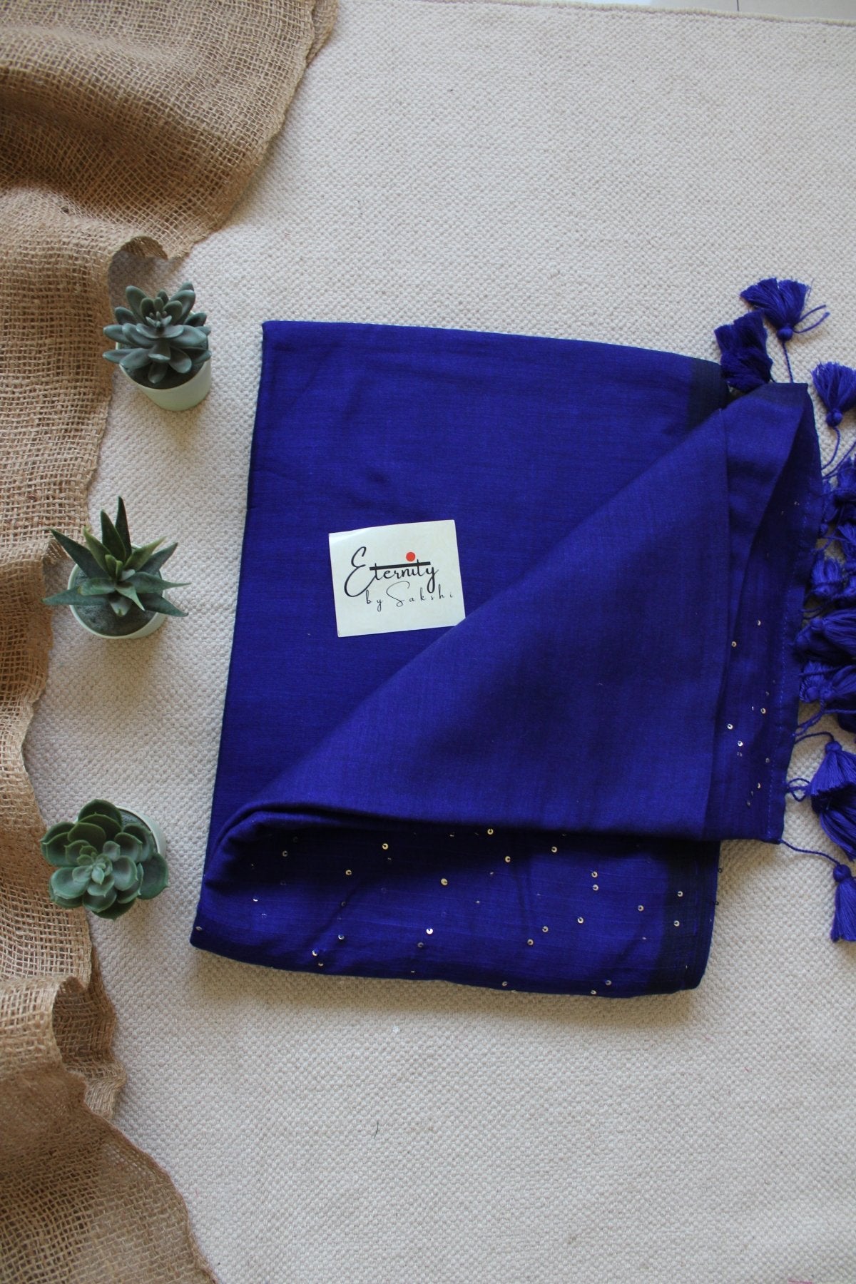 Blue Rozana Saree - Eternity by Sakshi