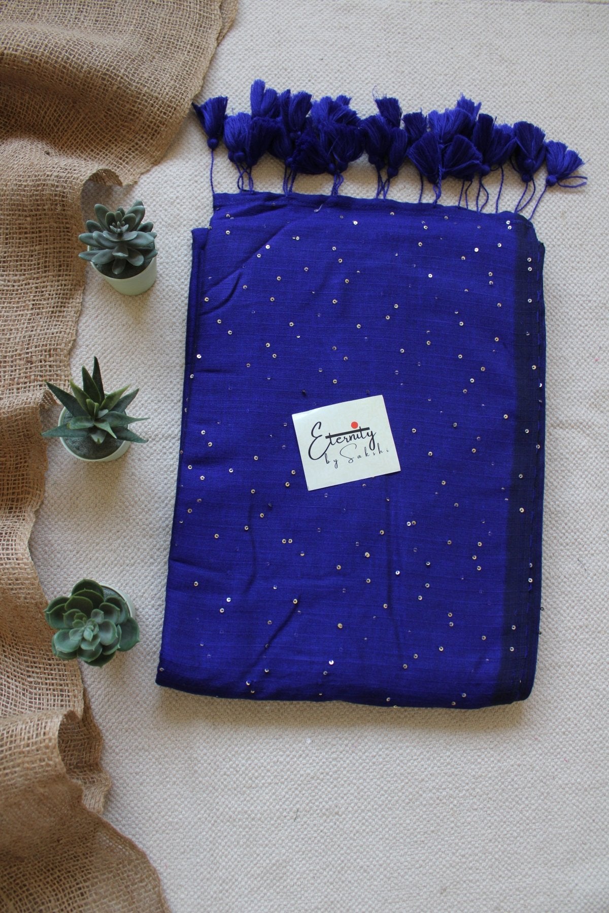 Blue Rozana Saree - Eternity by Sakshi