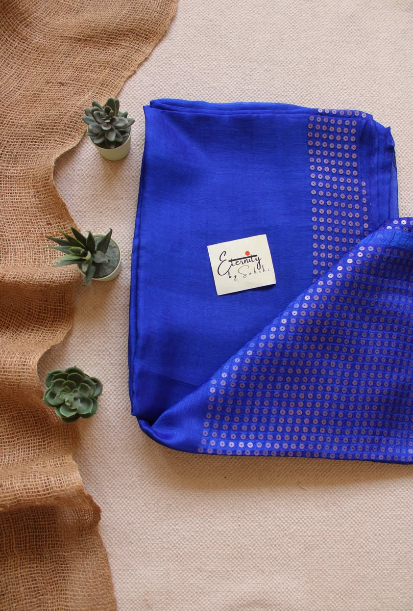 Blue Sundari Saree - Eternity by Sakshi