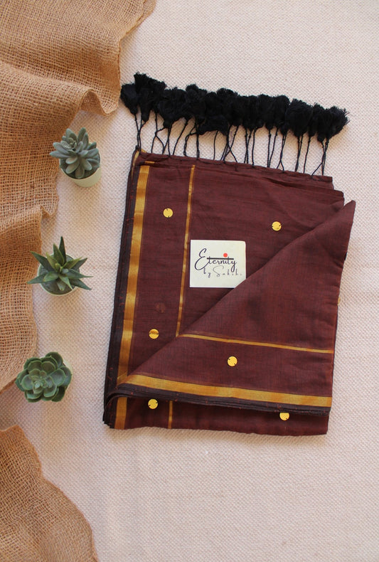 Brown Bling Saree - Eternity by Sakshi