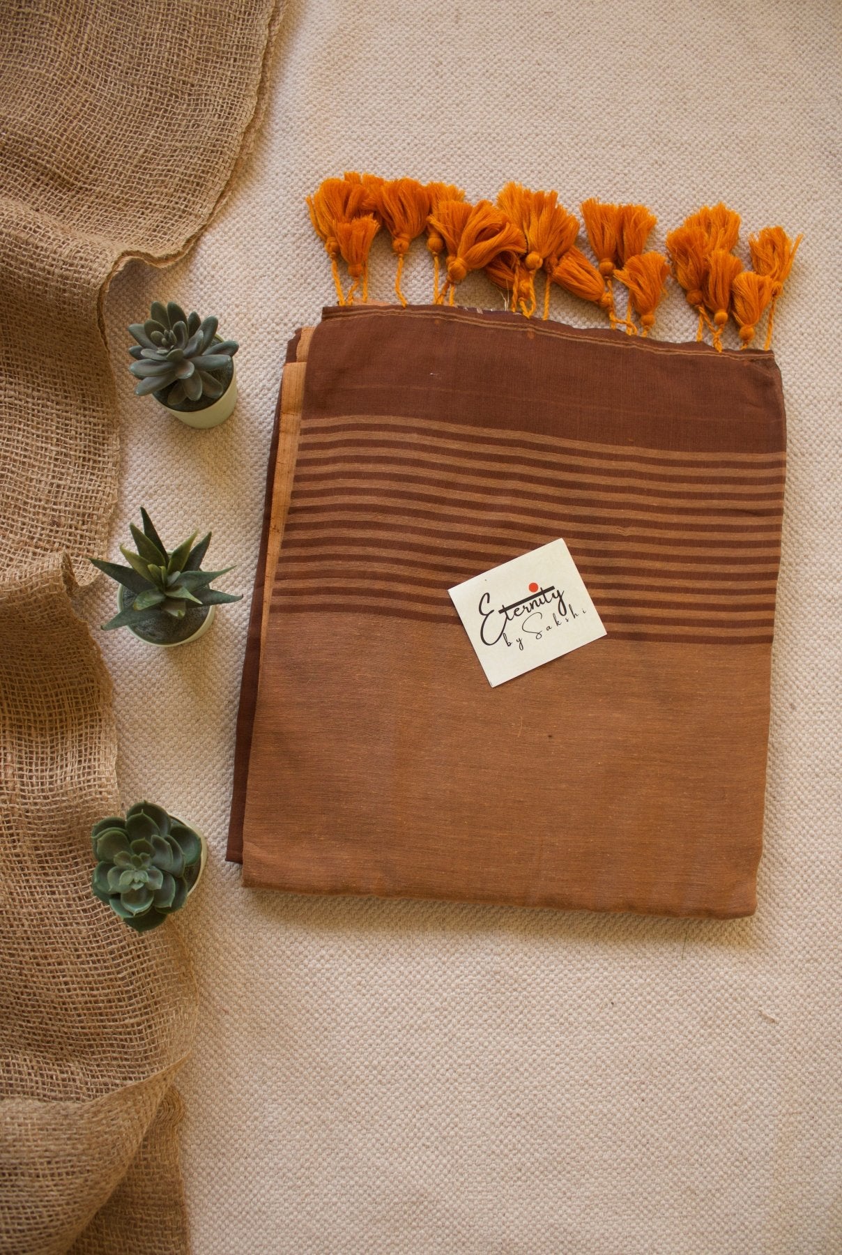 Brown Mohe Saree - Eternity by Sakshi