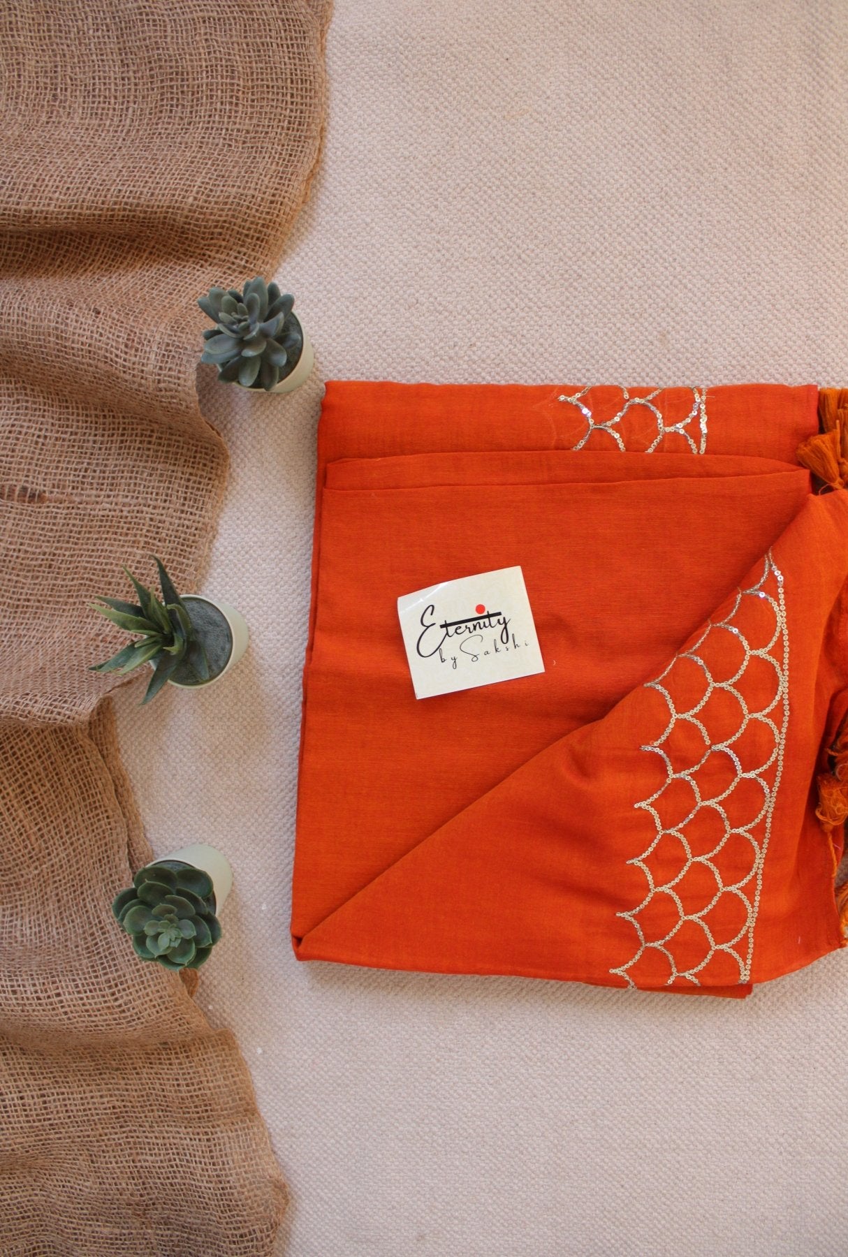 Carrot Roshni Saree - Eternity by Sakshi