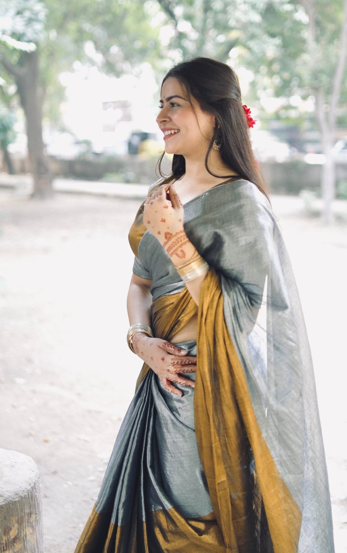 Chandi Sona Saree - Eternity by Sakshi