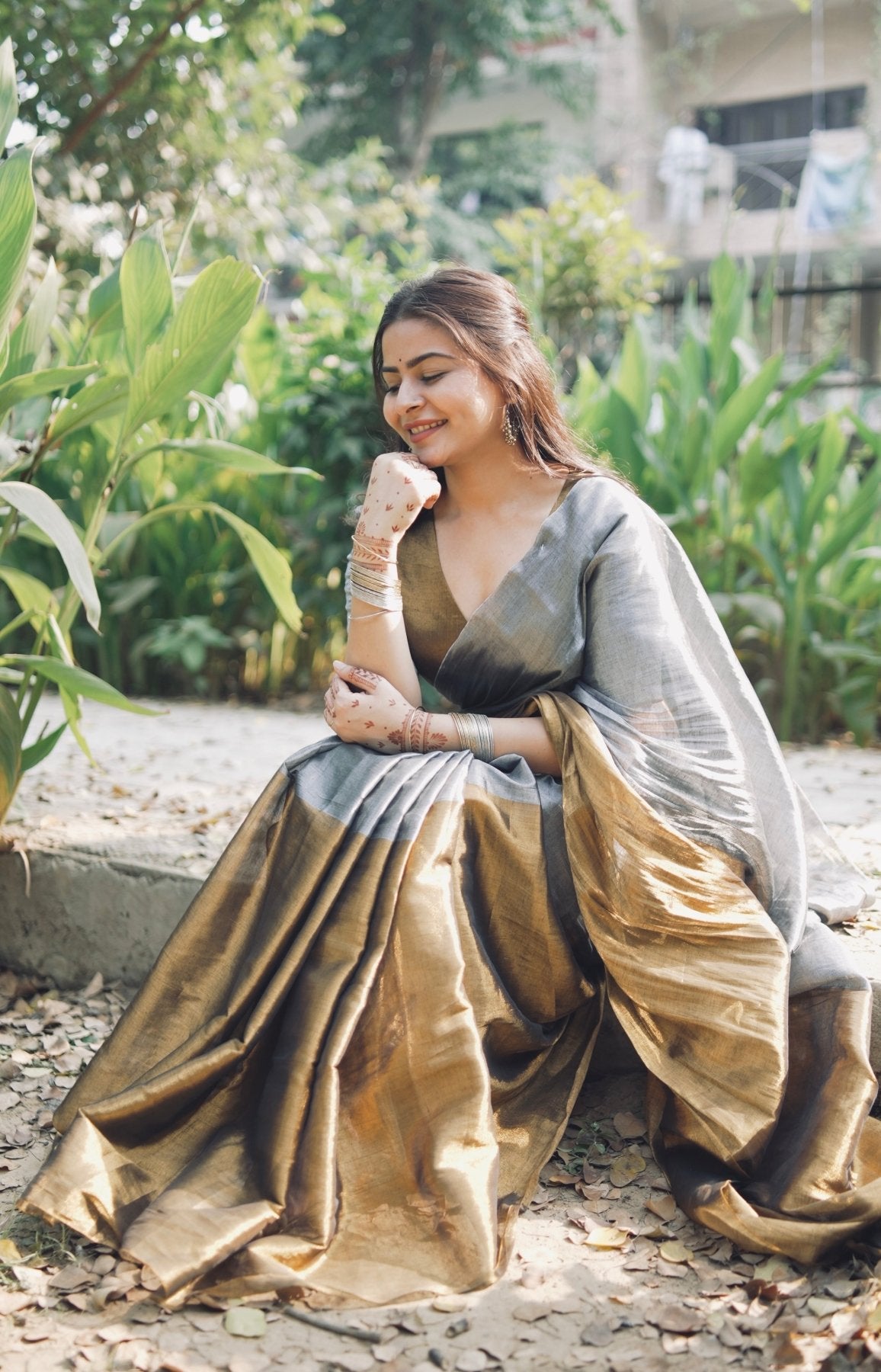 Chandi Sona Saree - Eternity by Sakshi